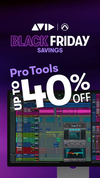 Avid Pro Tools Black Friday ad